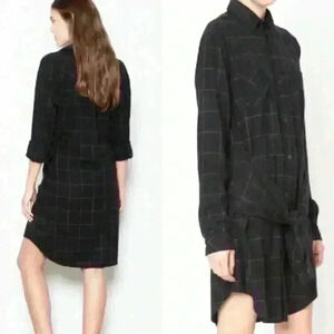 🌈 6/$60, Current/Elliot “The Twist” Plais Shirt Dress, Blue/Black/Red, Small